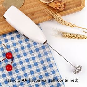 Mini Battery Operated Milk Frother Handheld; Mini Blender And Foam Maker For Coffee; Cappuccino; Latte; Matcha; Hot Chocolate; Portable Foam Make (Color: Black)